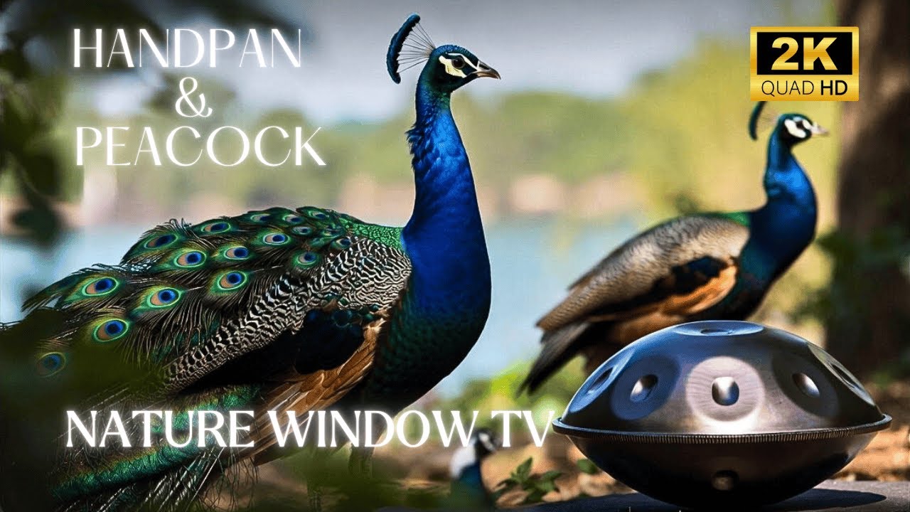 2 Hours of Handpan Music with Peacocks | Study, Sleep & Stress Relief
