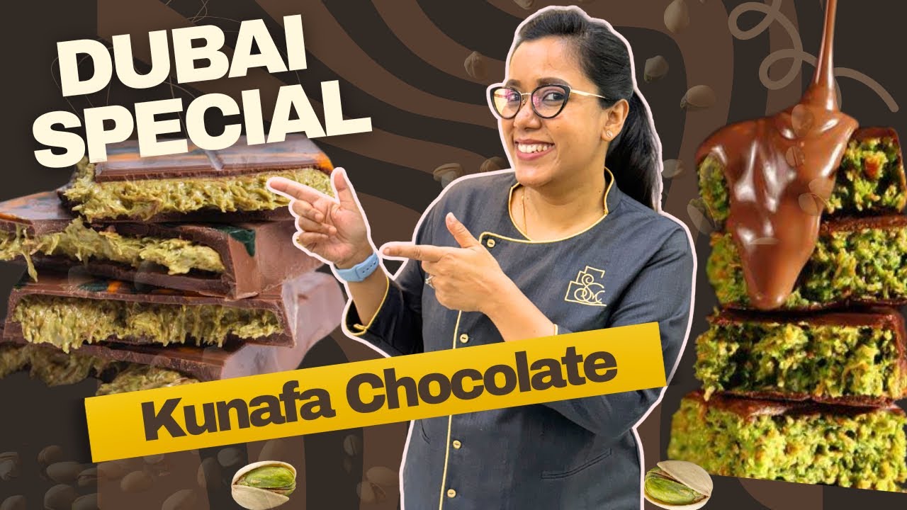 ‼️Dubai special Kunafa Chocolate 🍫 🤩| #kunafachocolate #kunafa #kunafarecipe #chocolate #trending