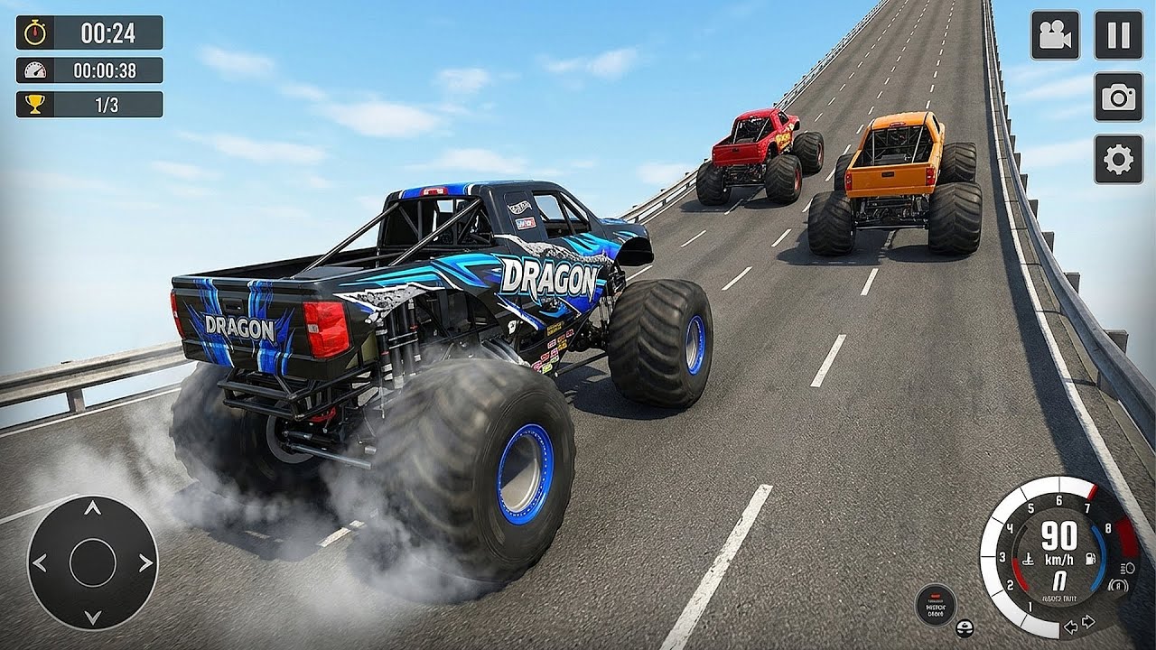 Monster Truck: World Record Highest Jump! - Max Speed Mega Ramp 3D - Android GamePlay