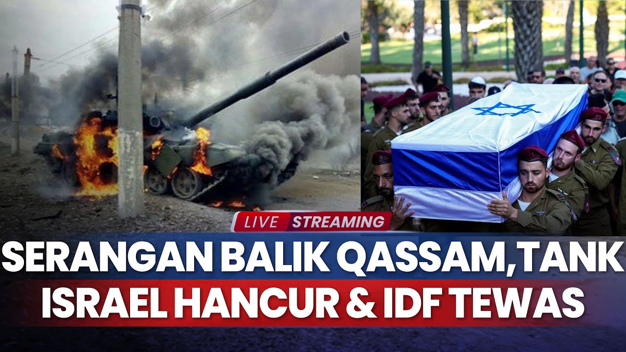 Serangan Balik Qassam Guncang Deir Al-Balah, Tank Israel Hancur & IDF Tewas