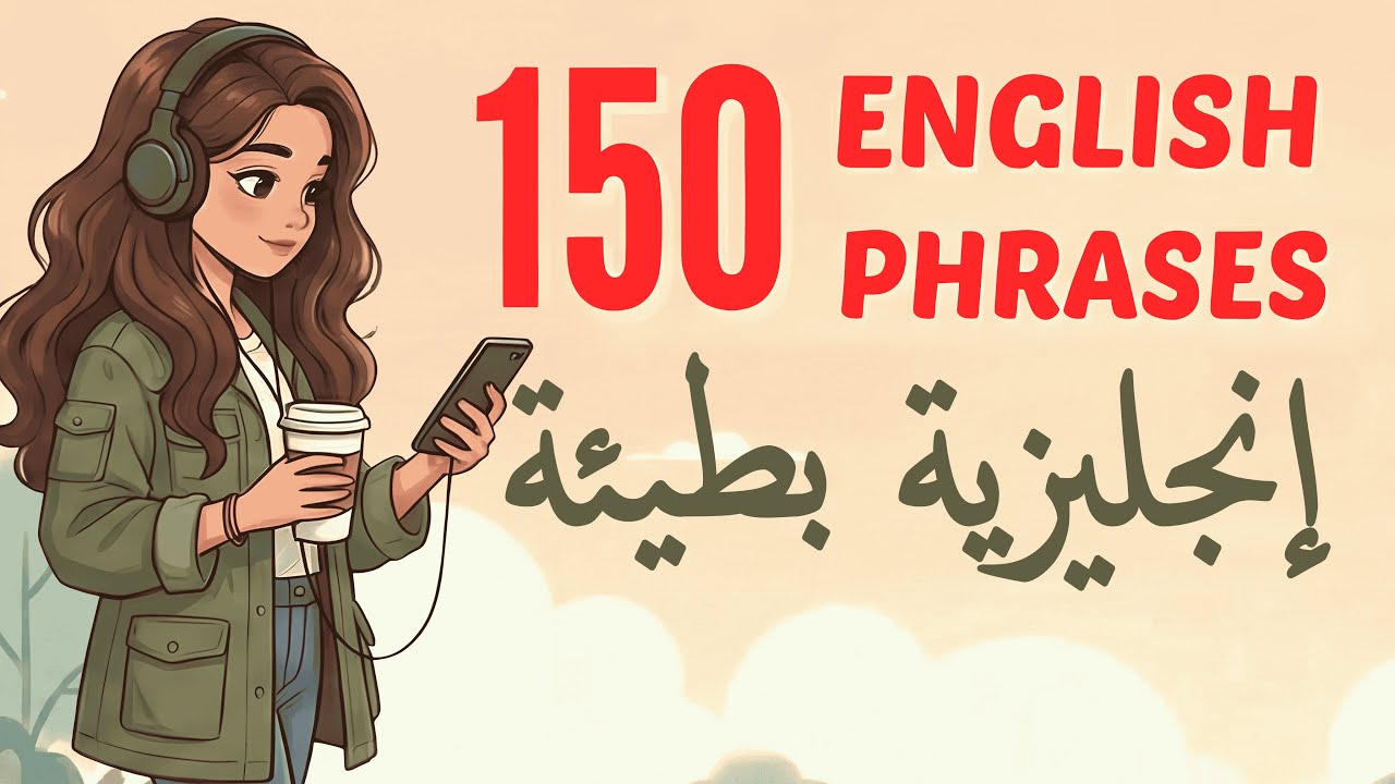 تعلم اللغة الإنجليزية بسرعة وسهولة! 150عبارة ضرورية باللغة الإنجليزية! تحدث بطلاقة أكثر