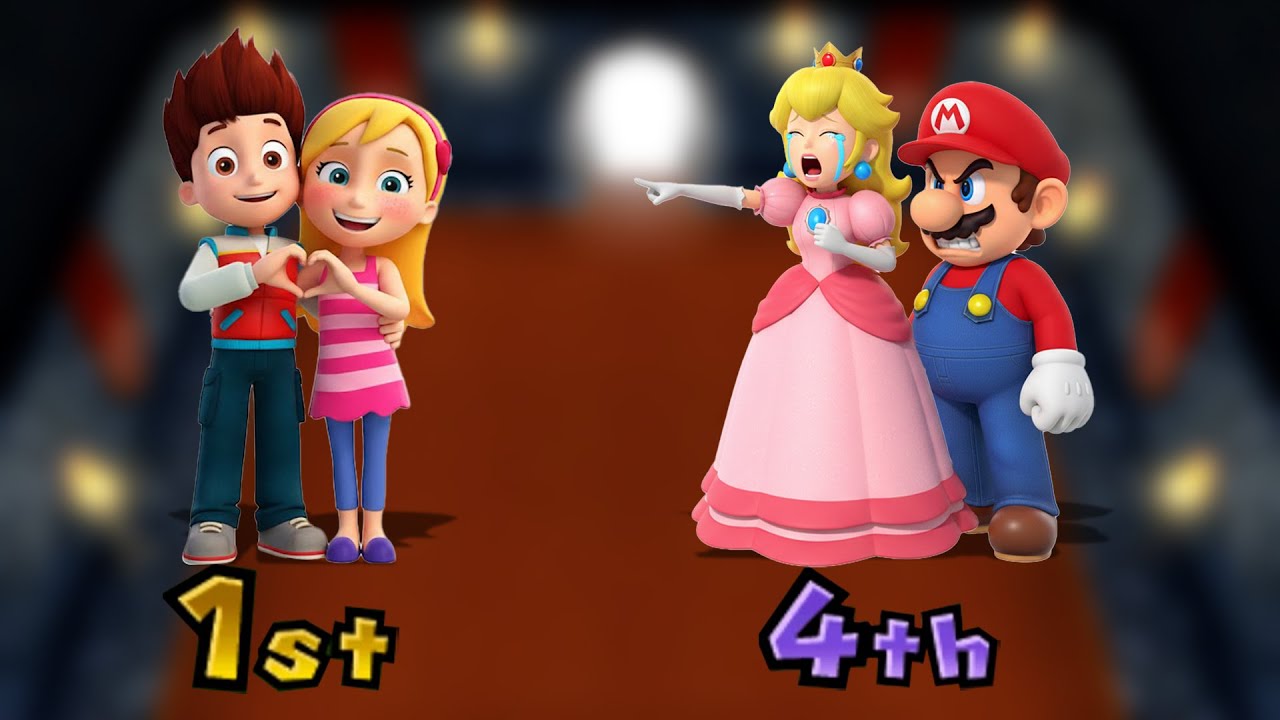 【マリオパーティ9】ミニゲームバトル Ryder Vs Katie Vs マリオ Vs ピーチ (最強CPUたつじん)