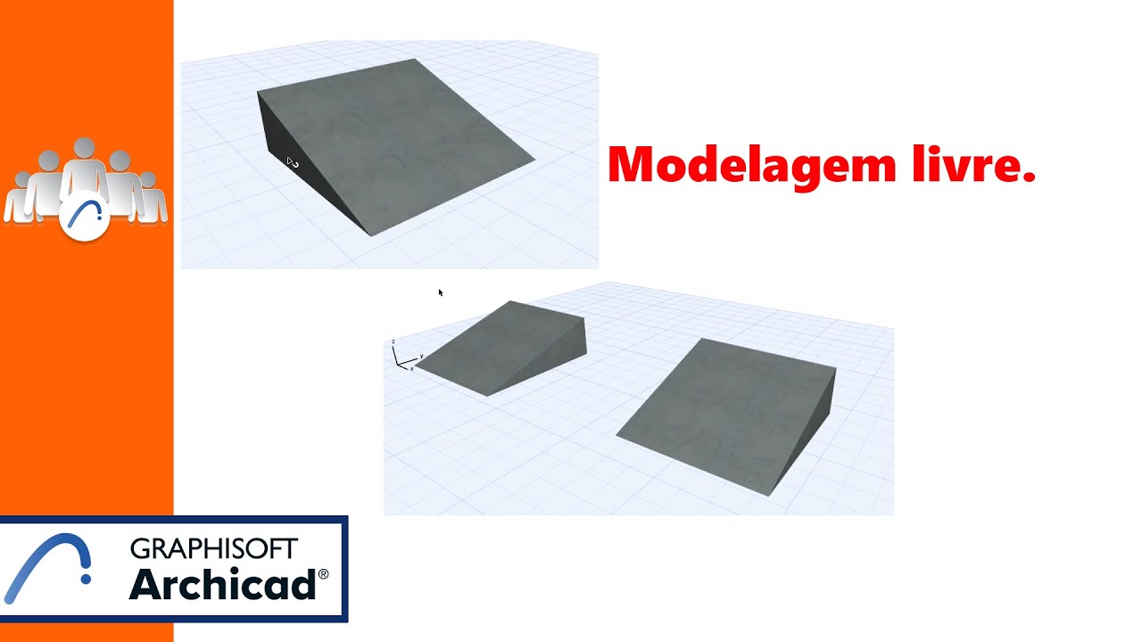 Como modelar rampa com ferramenta de modelagem  livre.