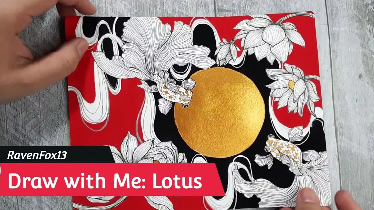 Draw with Me: Lotus Flowers | Real Time