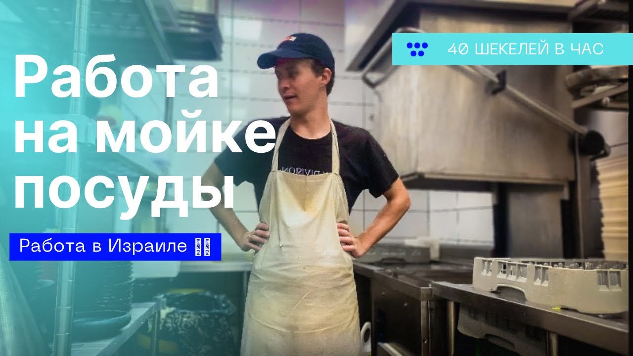 Работа в Израиле мойщиком посуды | Моя первая работа и как живут иммигранты