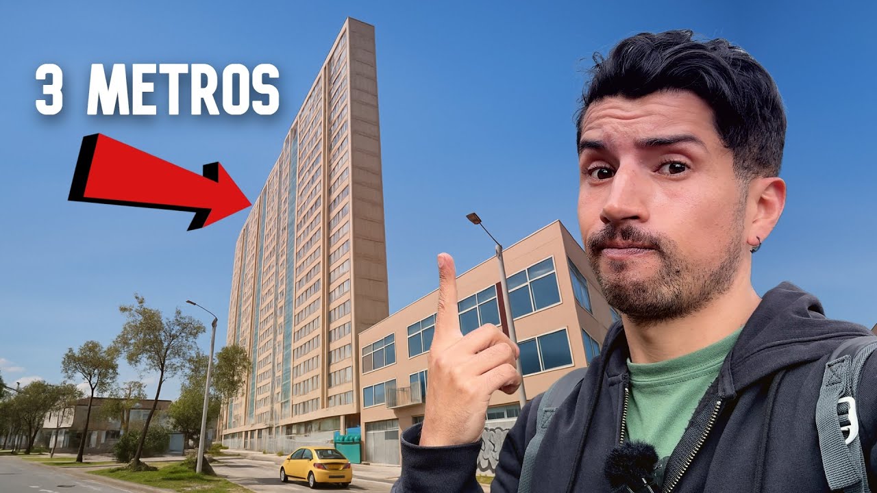 ¿Quién viviría aquí? El edificio más DELGADO de Bogotá