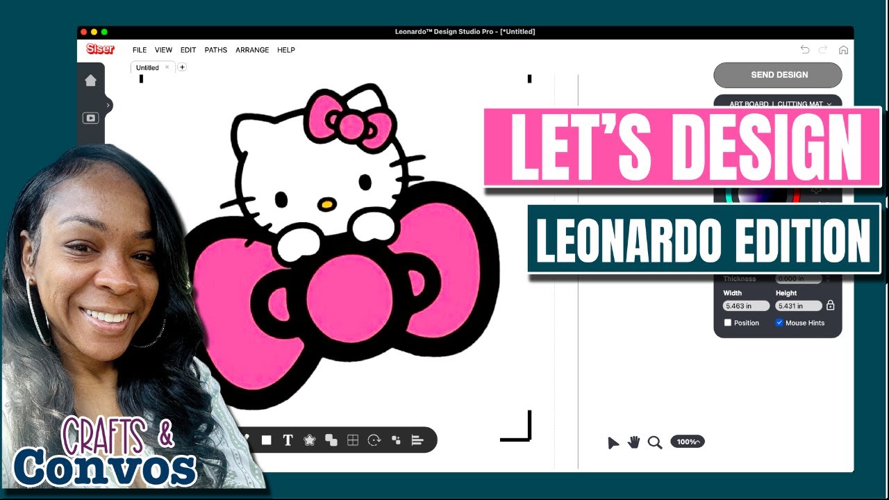 Crafts & Convos | Is Siser Leonard a Good Design Software? | Can you Make Rhinestone Templates?