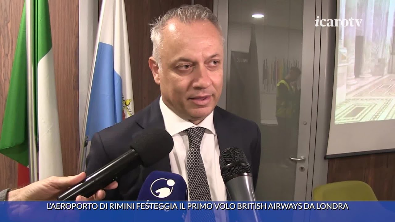 L’aeroporto di Rimini festeggia il primo volo British Airways da Londra