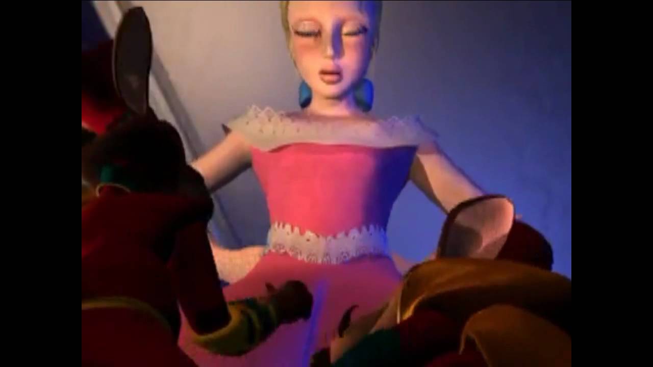 giantess blonde in animation