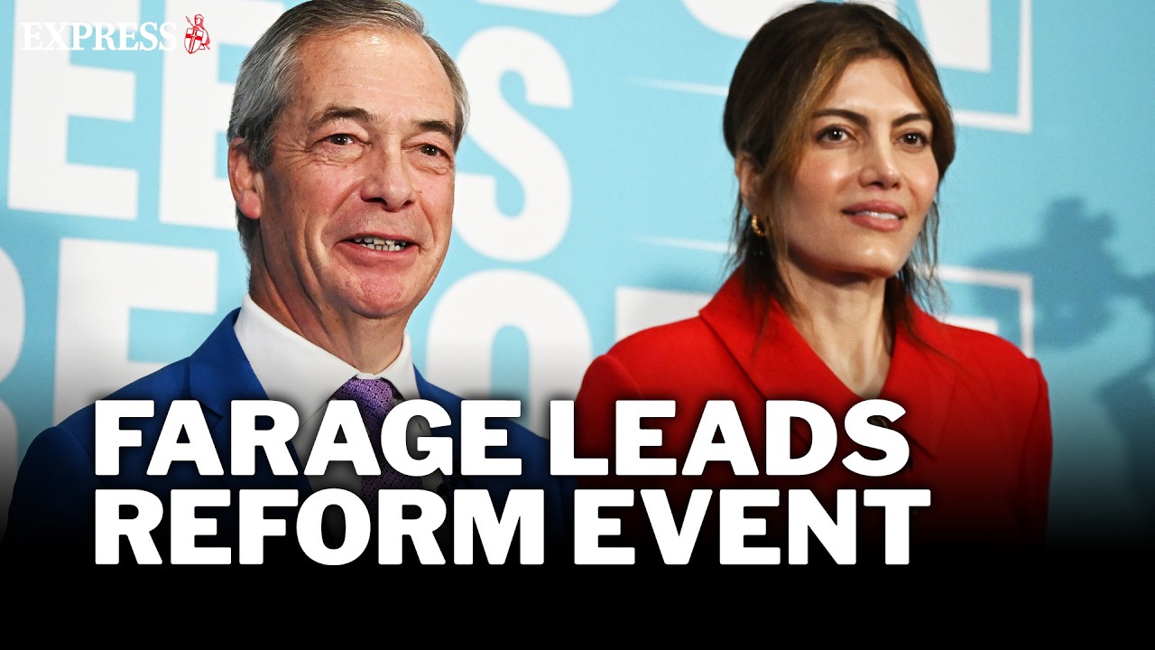 LIVE: Nigel Farage and Laila Cunningham to make announcement at Reform UK event