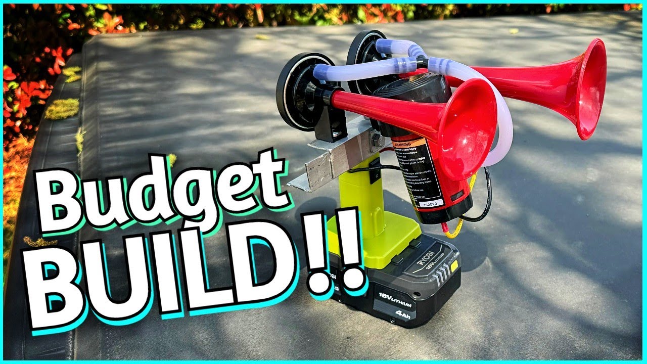 Air Horns with a DRILL battery: A DIY Project!!