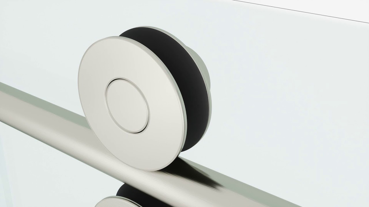 VIGO Technology. Elan Single Sliding Frameless Shower Door with RollerDisk&trade; Technology