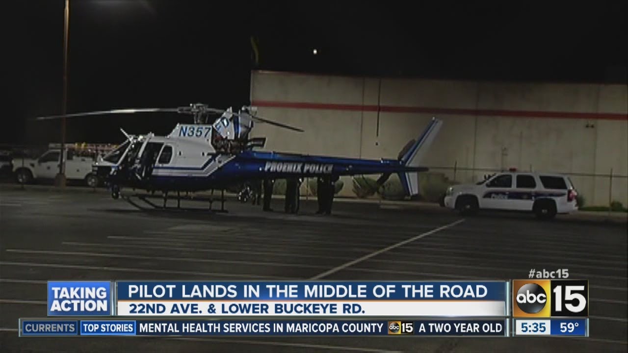 Phoenix police helicopter makes emergency landing