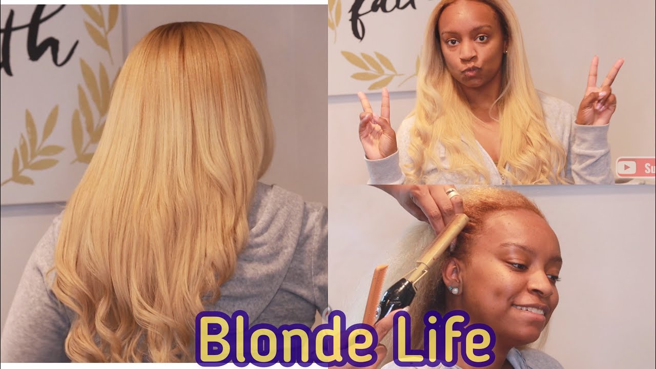 Going FULL BLONDE on Natural Hair