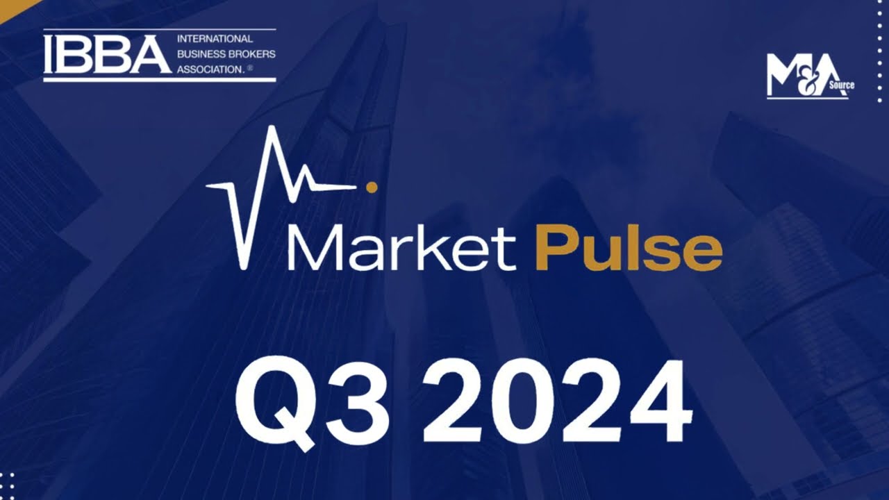 The IBBA&reg; Releases the Market Pulse Q3 2024 Survey Results