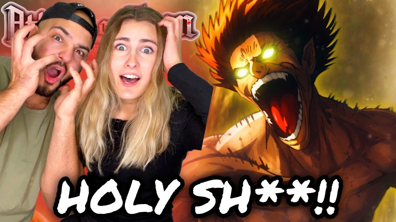 EREN YEAGER VS FEMALE TITAN!!! 🤯💥👊 First Time Reactions Attack on Titan Episode 21 & 22