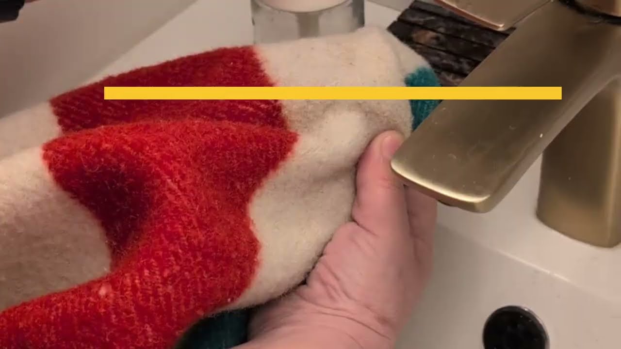 Can I wash a 60+ yr old stain on HBC blanket #cleaning #stainremoval #canadian #chores #routinevlog 