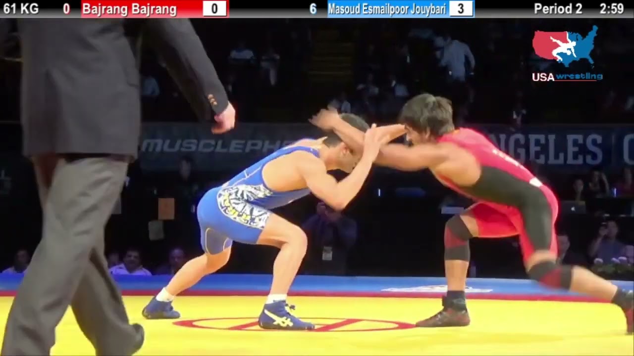 💥 فیلم کامل کشتی قهرمان مسعود اسماعیل پور و باجرانگ هندی 💥#آموزش #کشتی #ورزش #wrestling #sports