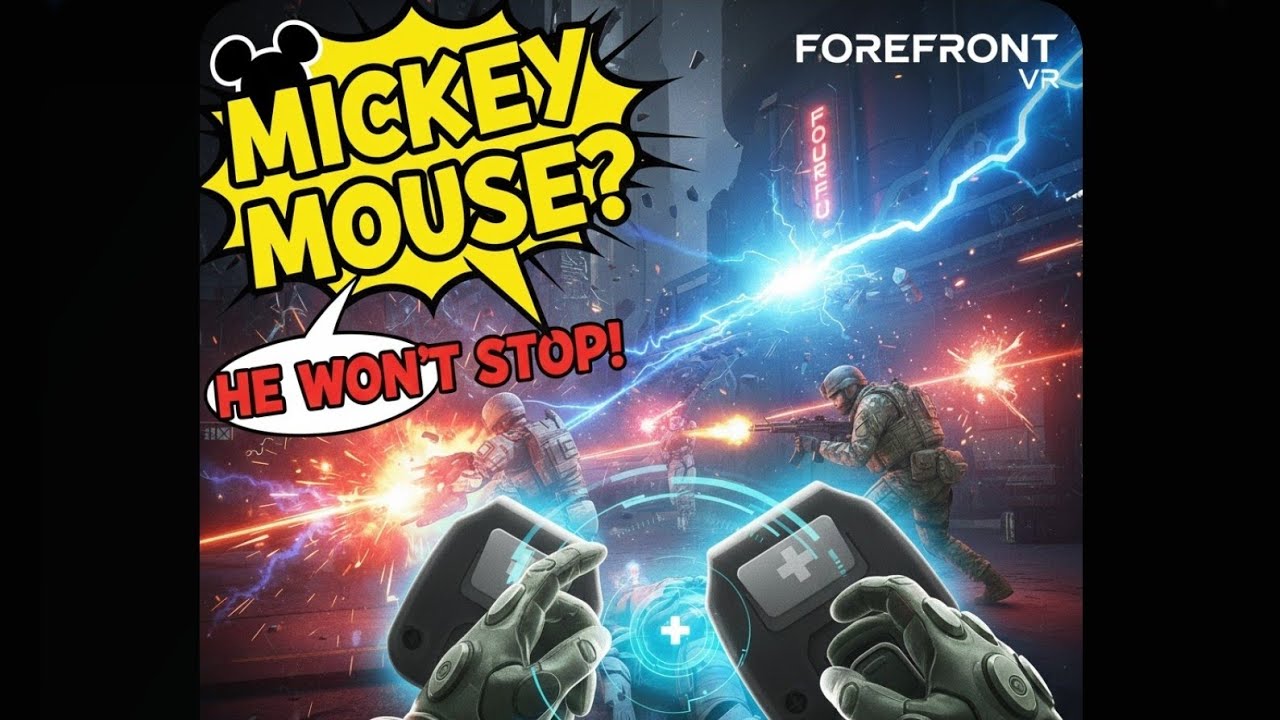 MICKEY MOUSE joined my squad in Forefront VR?! (Meta Quest 3 Gameplay) morning #vrgaming #forefront