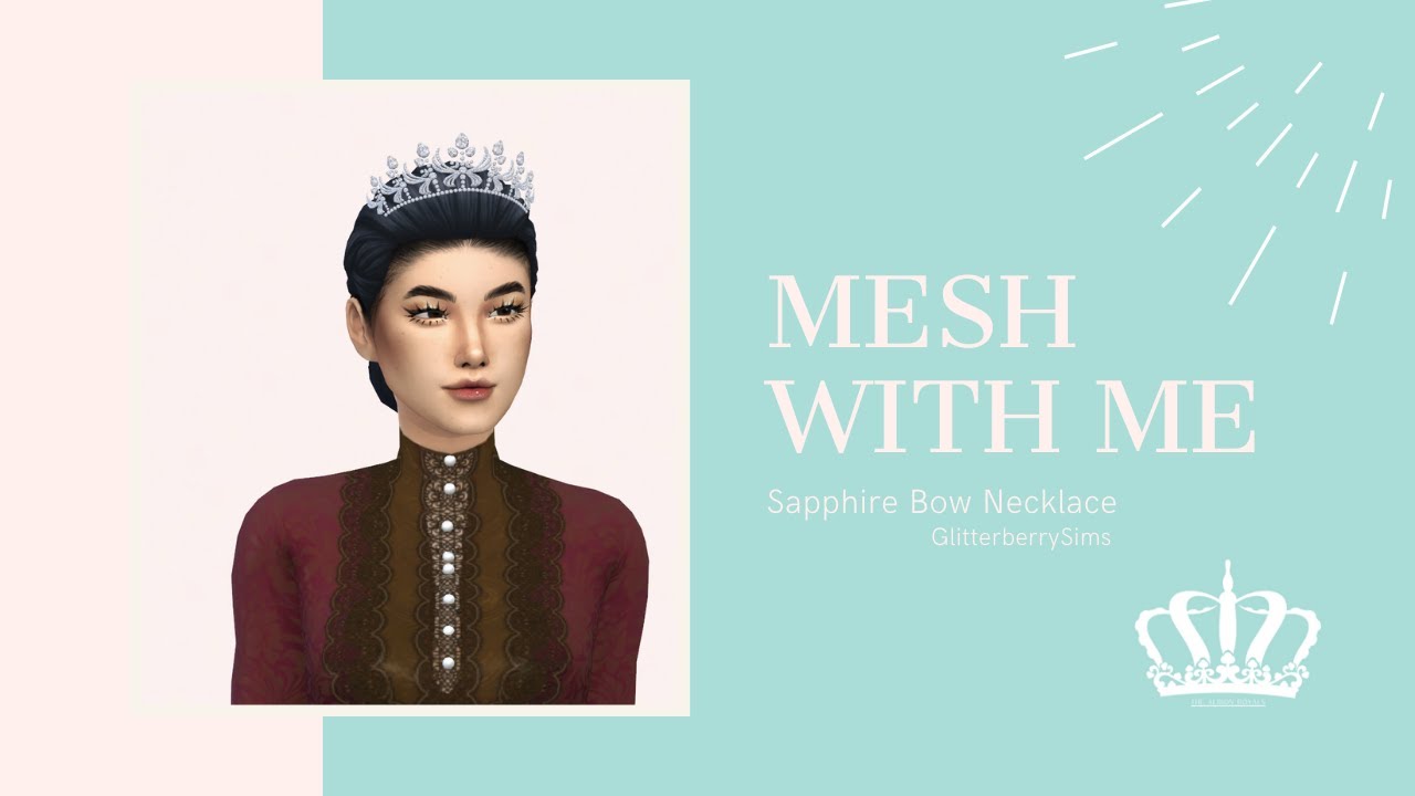 Sims 4 CC- Faith Tiara Speed Mesh