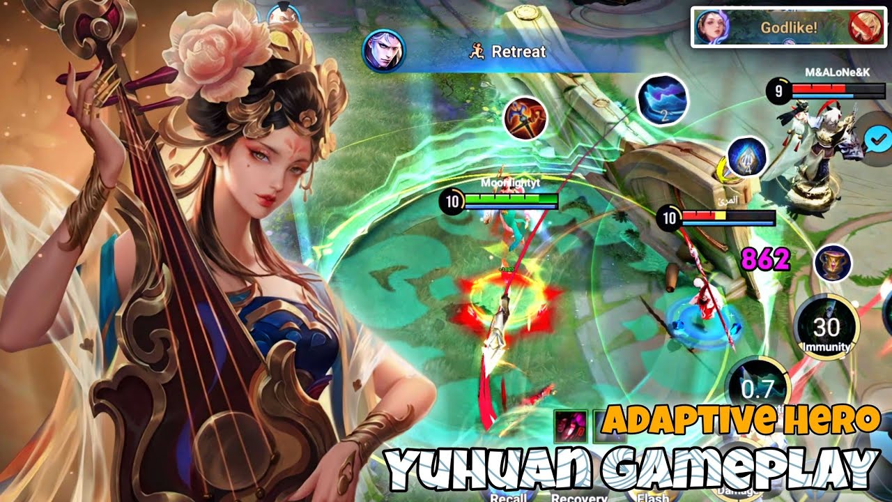 Yuhuan Mid Lane Pro Gameplay | Adaptive Hero | Honor of Kings HoK KoG