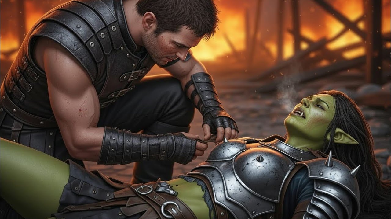 Human Veteran Rescued Orc Princess in Battle — Unaware She Was The Hidden Monarch.