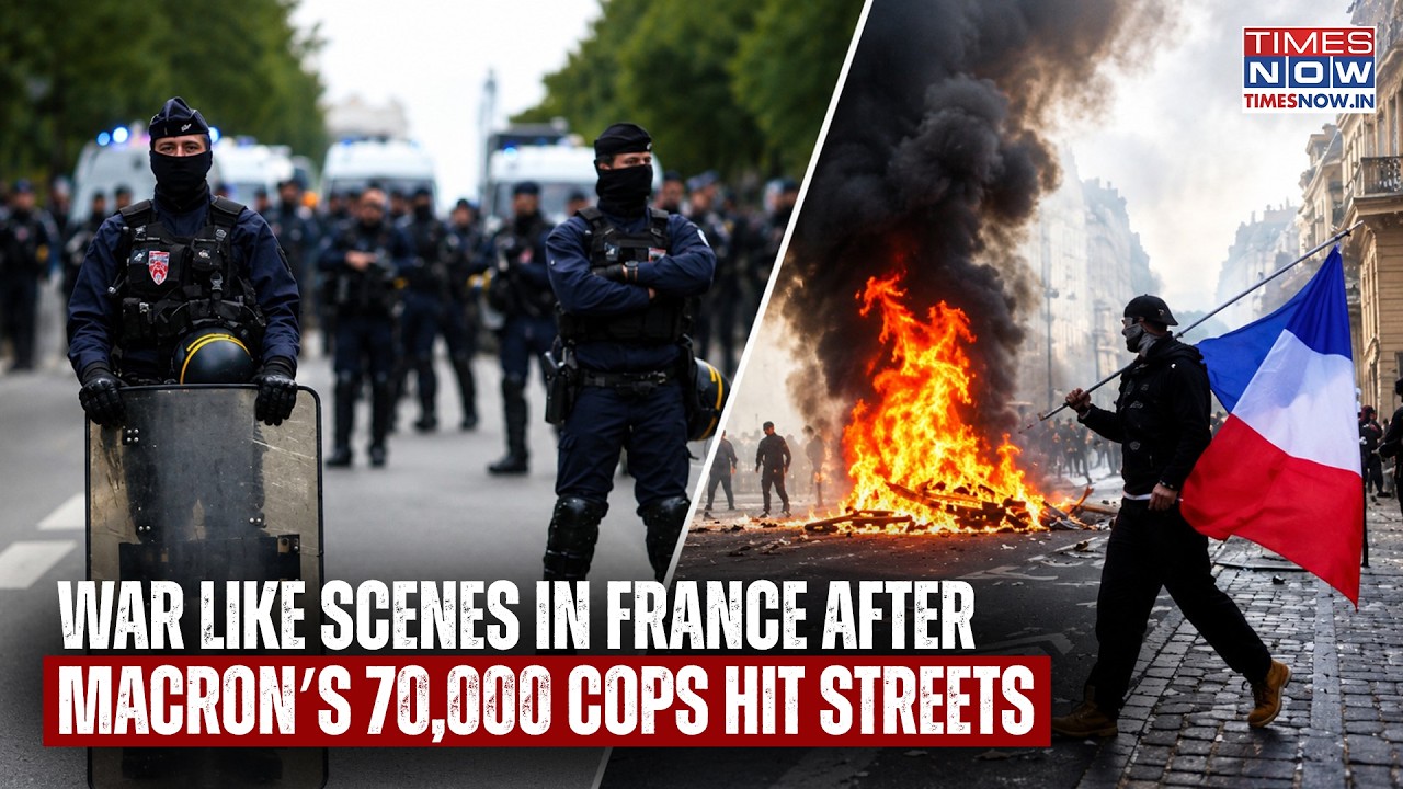 France Weekend Protests: War Like Scenes As Macron&rsquo;s 70000 Police Hit Streets Amid Fresh Clash Fears