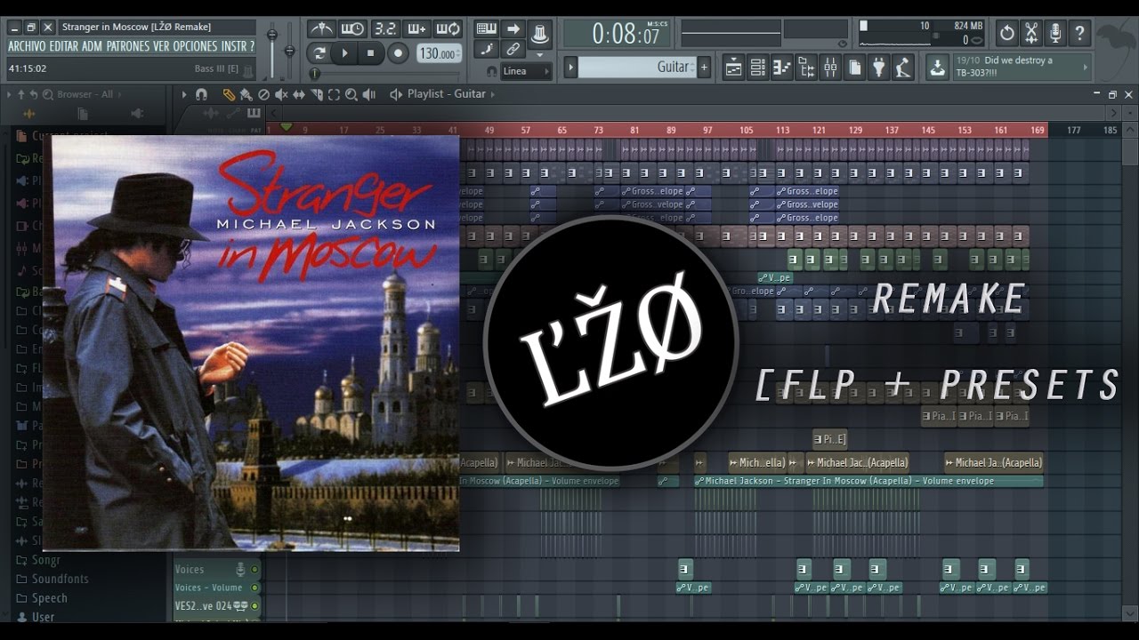 Michael Jackson - Stranger In Moscow [ĽŽØ FULL Remake] [FLP + PRESETS]