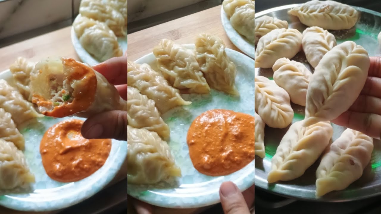 Authentic Chicken Momo Recipe 😍/ Different style Chutney recipe 🤤 
