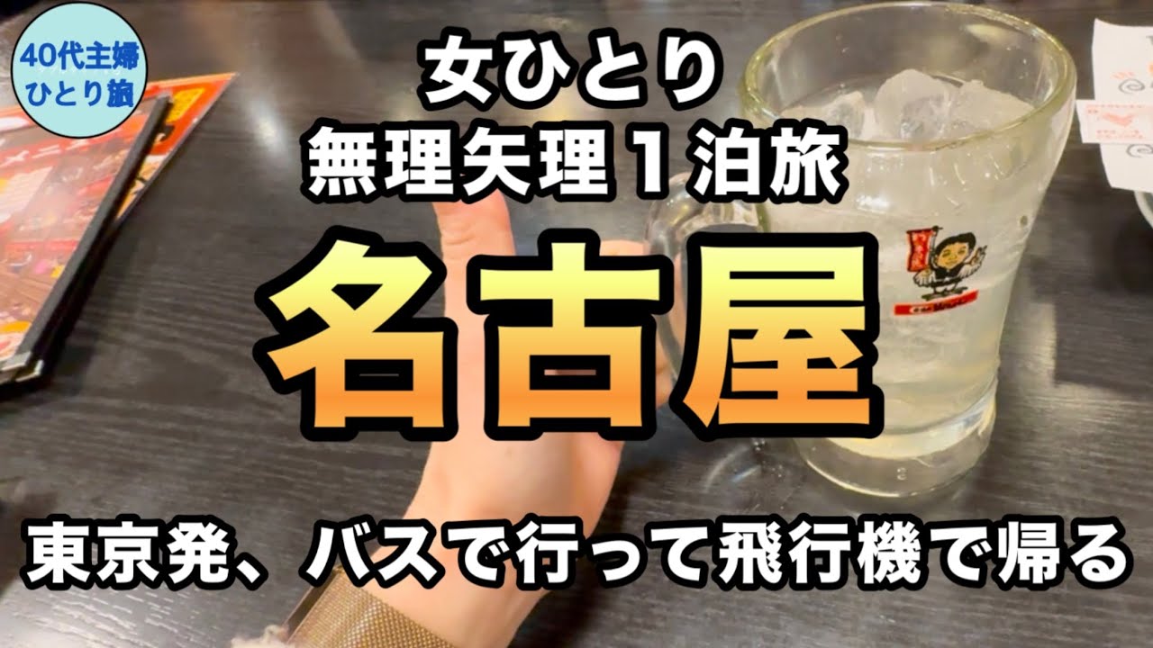 【女ひとり旅】なんかパッとしない日々なので意味もなく弾丸で行ってみた【名古屋めし美味かった】