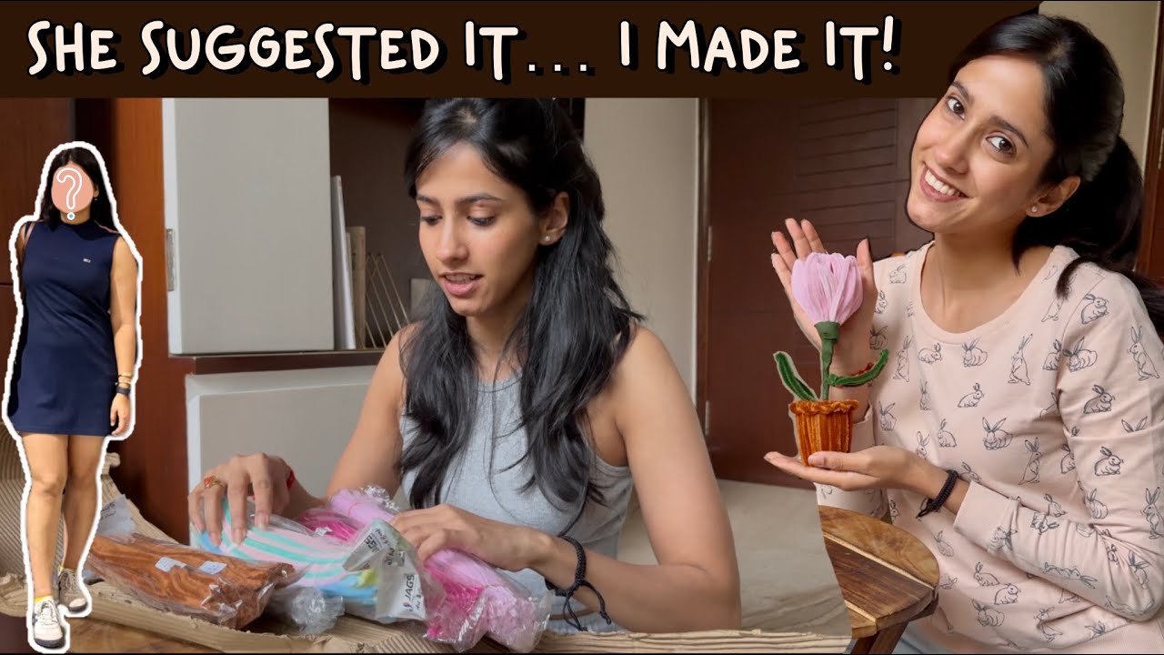 She Sent Me a Flower Idea… So I Made It for Her 🌷 | Pipe Cleaner Tulip DIY