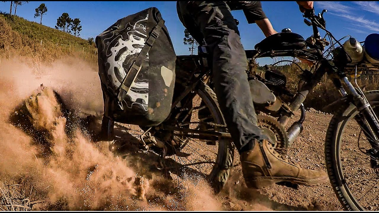 Motorized Bike Adventure - Trying To Destroy A Petrol Power Mountain Bike