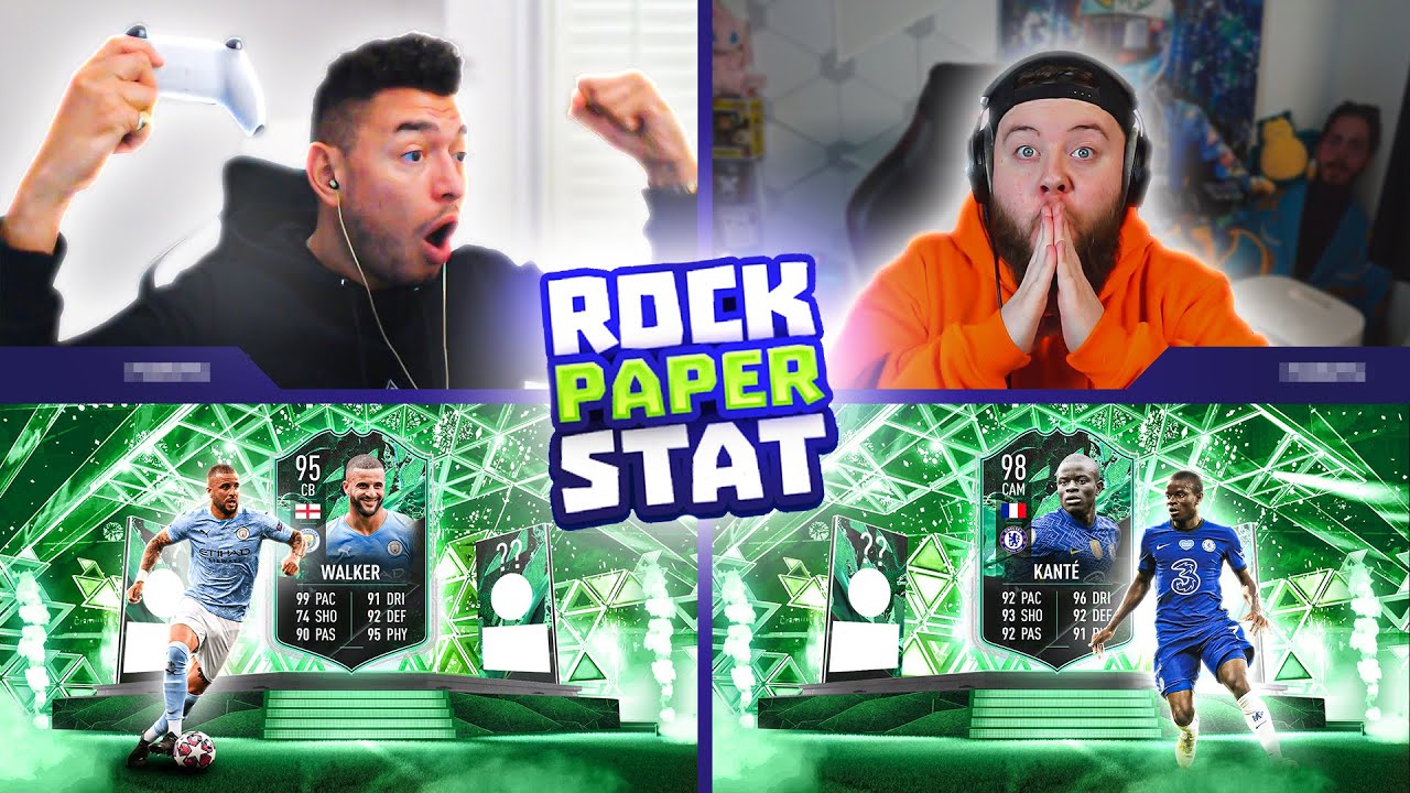 THIS IS WILD 🔥 CRAZY Rock Paper Stat vs @KIRBZ