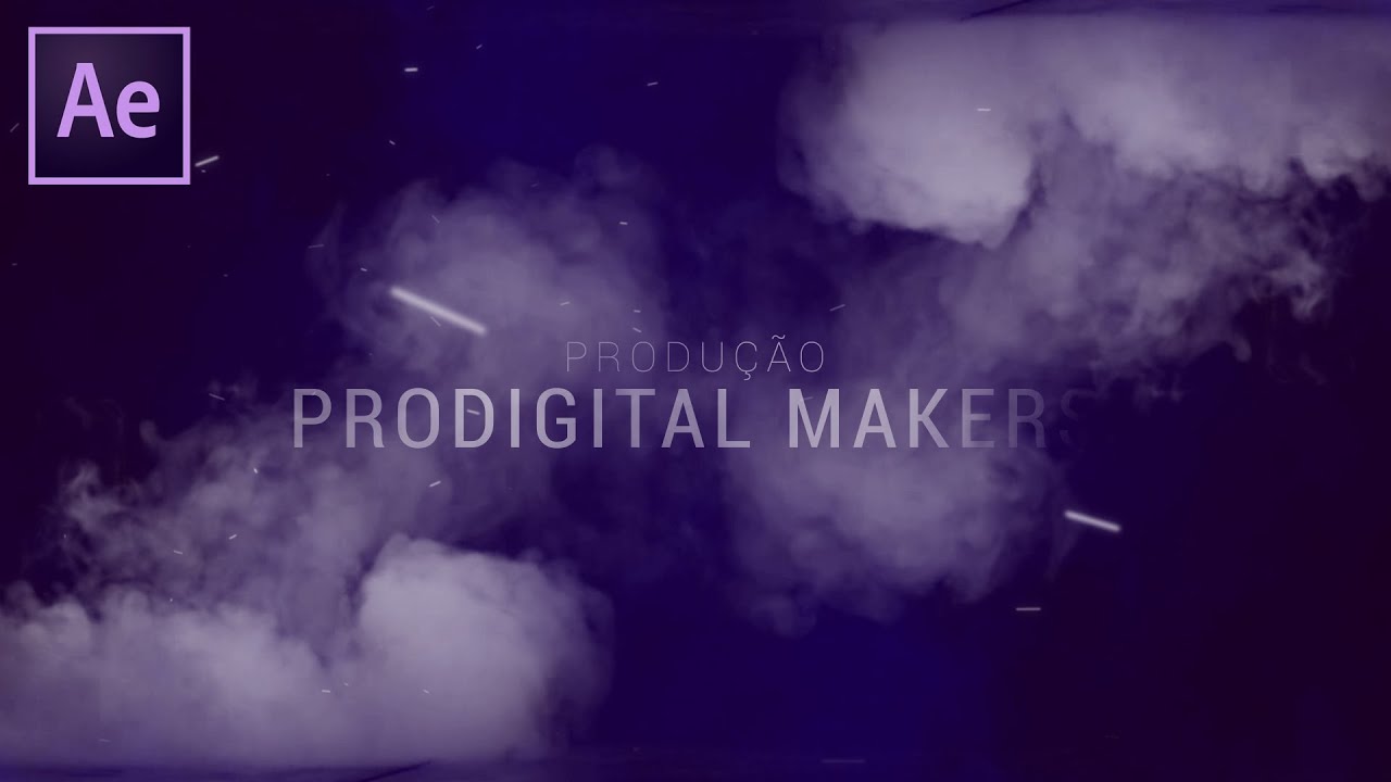 Como criar INTRO EFEITO FUMA&Ccedil;A com texto no After Effects