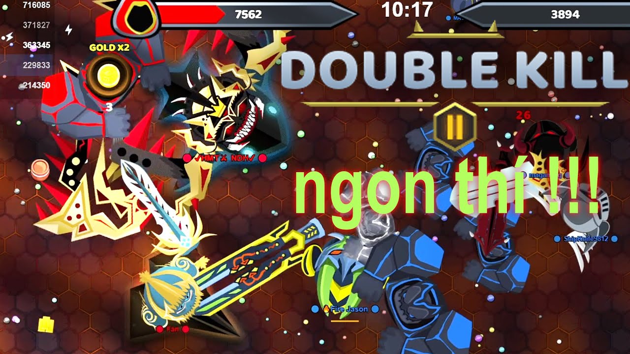 Level 34 Kill MEGA 4 + MEGA 2 Siêu Lật Kèo Cuối Trận | Evowars.io