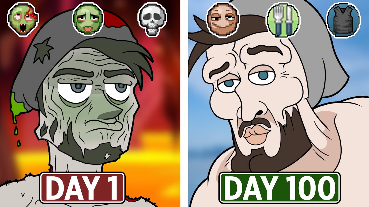 We Survived 100 days in Project Zomboid. It Was a DISASTER..