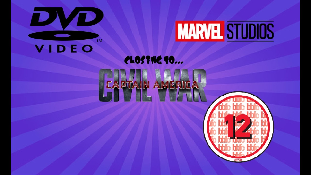 Closing to Captain America: Civil War 2016 UK DVD