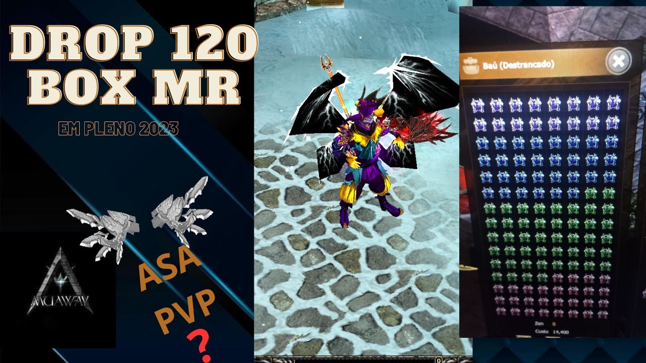 DROP DE 120 BOX MR MIX - MUAWAY 2023-  VEIO ITEM PVP FINALMENTE?