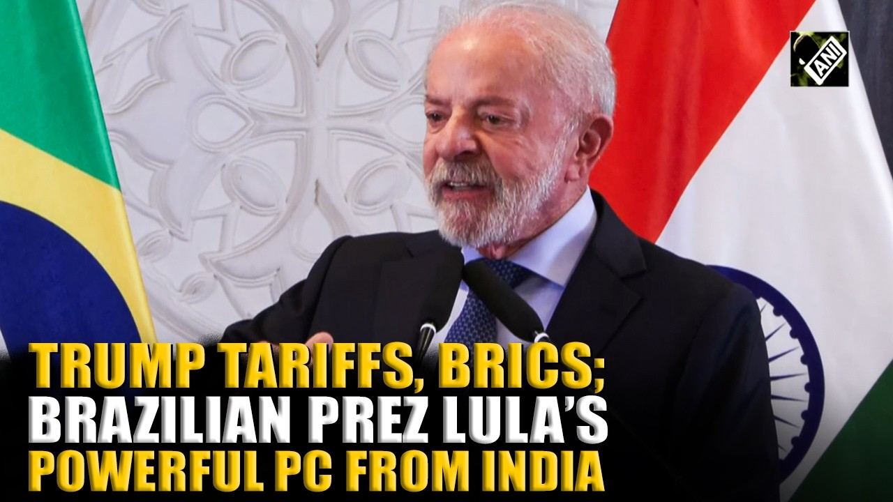 From Trump Tariffs to BRICS: Brazilian Prez Lula sends strong message to world from India | Full PC
