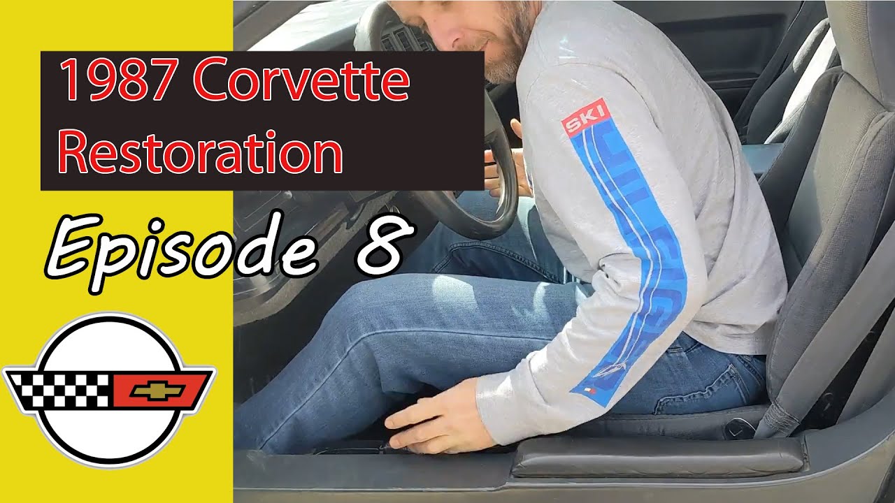Реставрация Chevrolet Corvette 1987 года: проверка моторов сиденья C4, снятие приборной панели и ...
