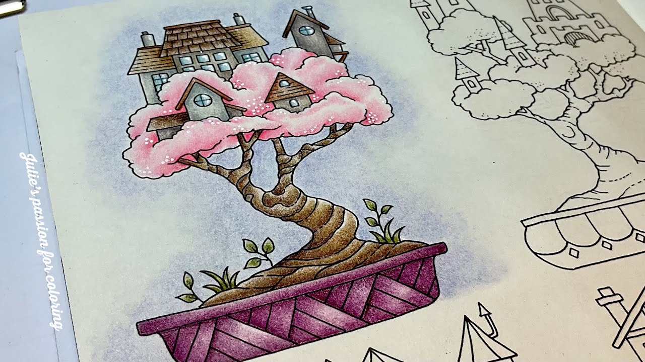 🩷 Small victories by Johanna Basford ✏️ prismacolor pencils - easy coloring tutorial