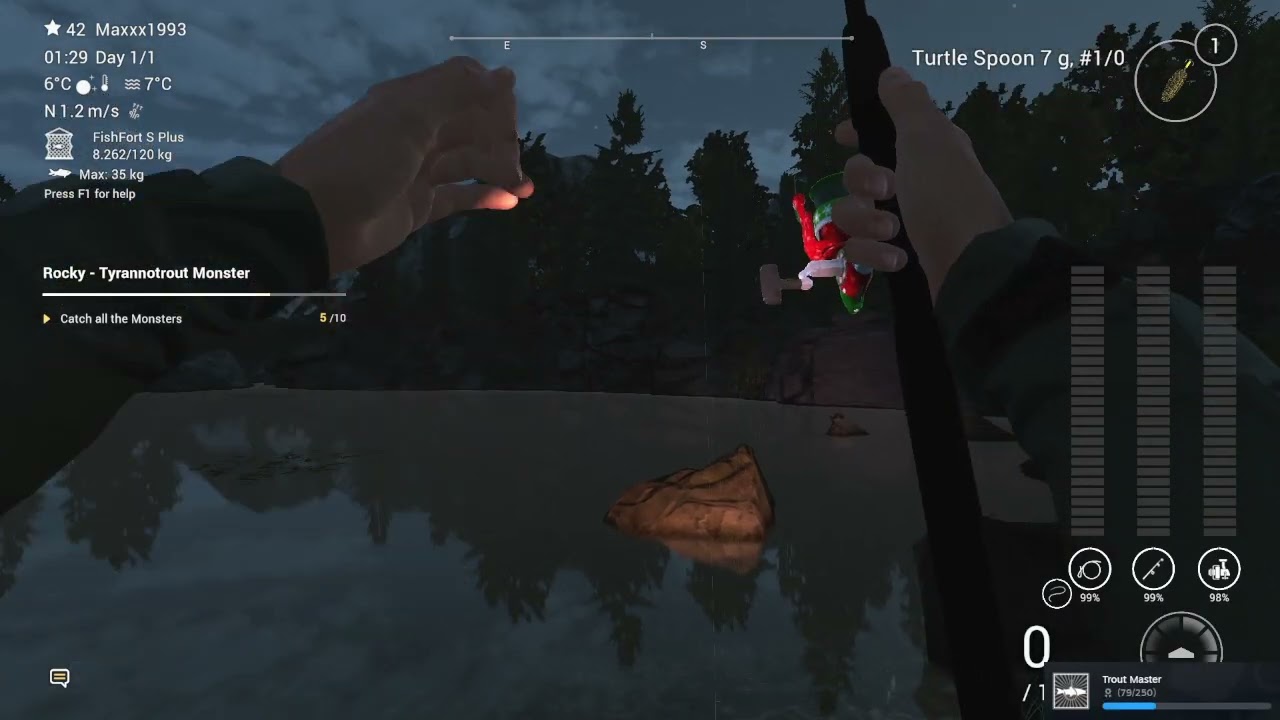 Fishing Planet Rocky lake monster spot