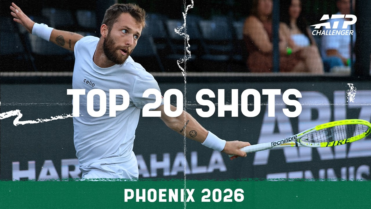 Moutet's Tweener Winner 🤯, Quinn's Passing Shot & More | Top 20 ATP Challenger Shots In Phoenix 2026