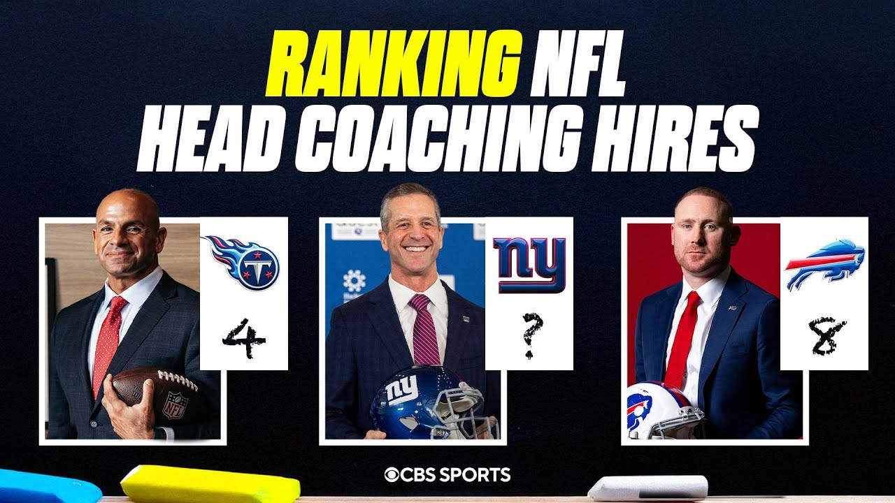 Ranking the Top 10 NFL Head Coaching Hires 👀