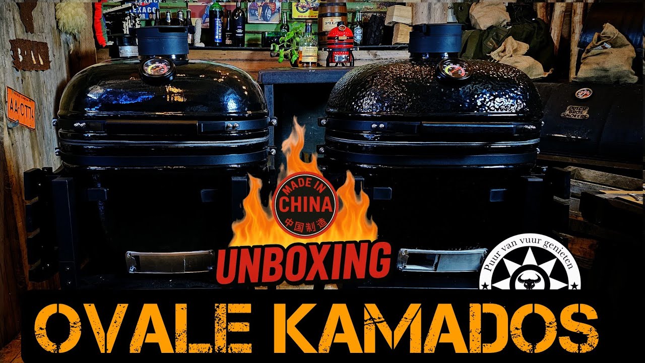 Unboxing de eerste ovale kamado uit china - zelf geimporteerde The patriot grill 