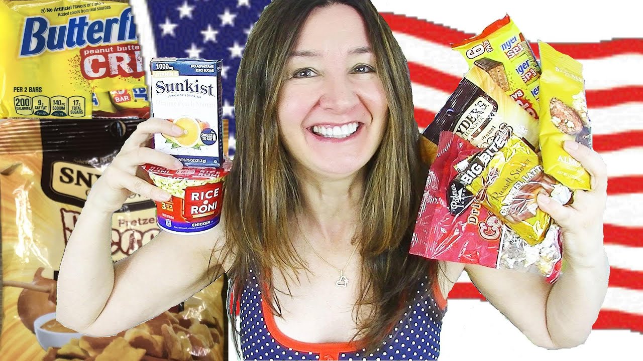 AMERICAN TREATS TASTE TEST Snyders Honey Mustard BUTTERFINGER Crisp and more - CHEEKY TAM