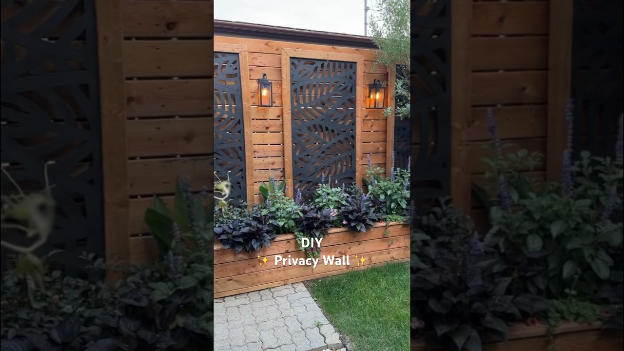 DIY Privacy Wall Build: Explained in 60 seconds! 