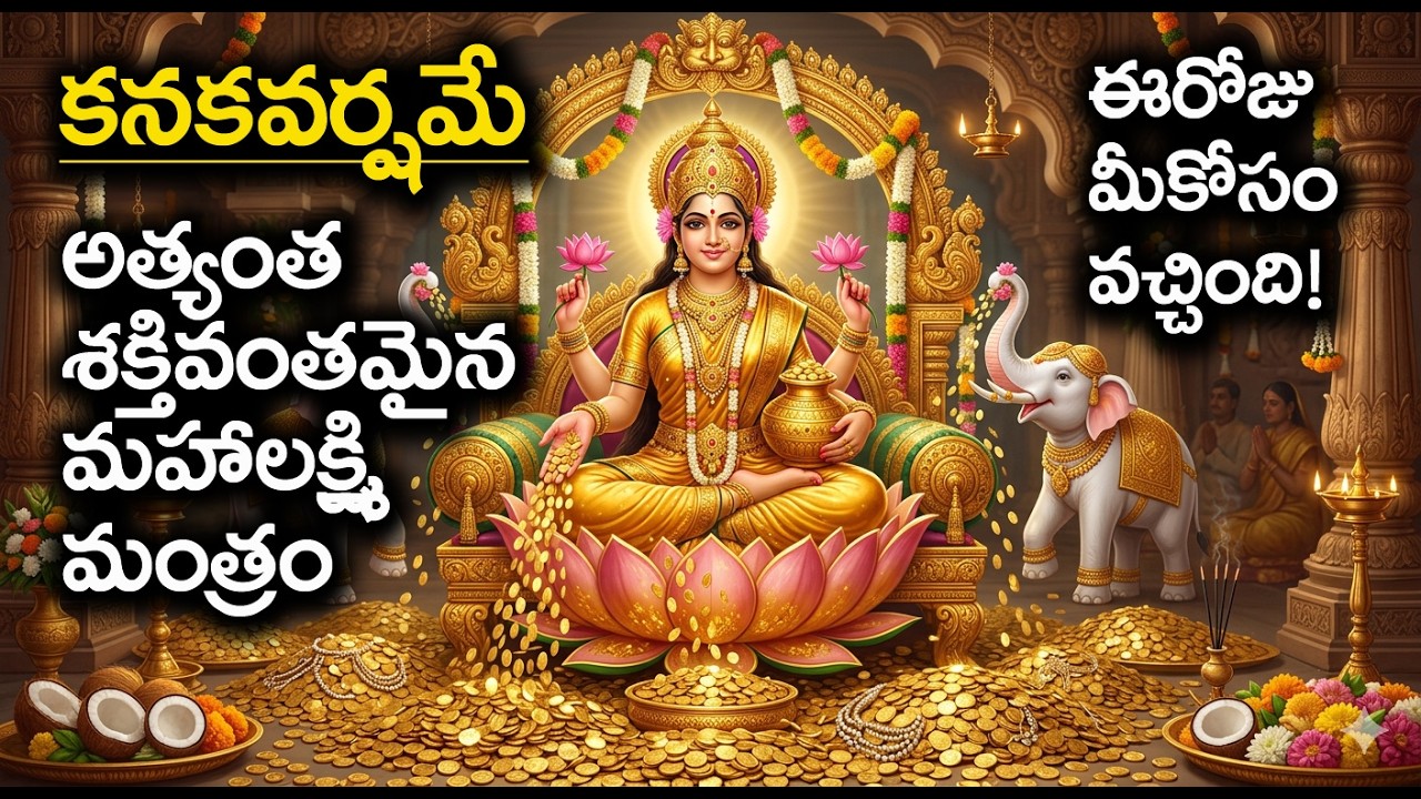 LIVE : అత్యంత శక్తివంతమైన మహాలక్ష్మి మంత్రం!!! II LORD MAHALAXMI II #goddeslaxmi