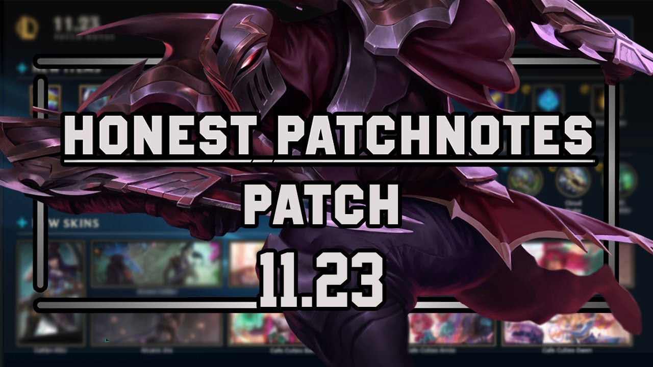 ASSASSIN BUFFS @Riot Games !? | PRESEASON | PATCH 11.23 | [ HONEST PATCHNOTES ]