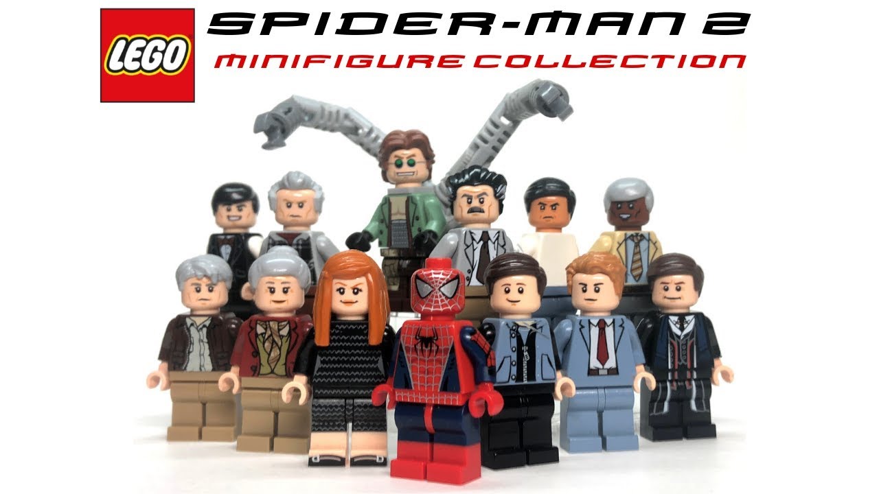 LEGO SPIDER-MAN 2 (фильм 2004 года) Индивидуальная витрина минифигурок